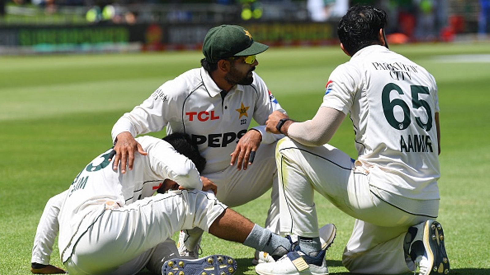 Big blow to Pakistan ahead of Champions Trophy 2025, batter with over 3 centuries in 9 ODIs ruled out of Cape Town Test due to ankle injury Pakistan's Saim Ayub (L) reacts in pain after being injured during the first day of the second international Test cricket match between South Africa and Pakistan at Newlands stadium in Cape Town on January 3, 2025.