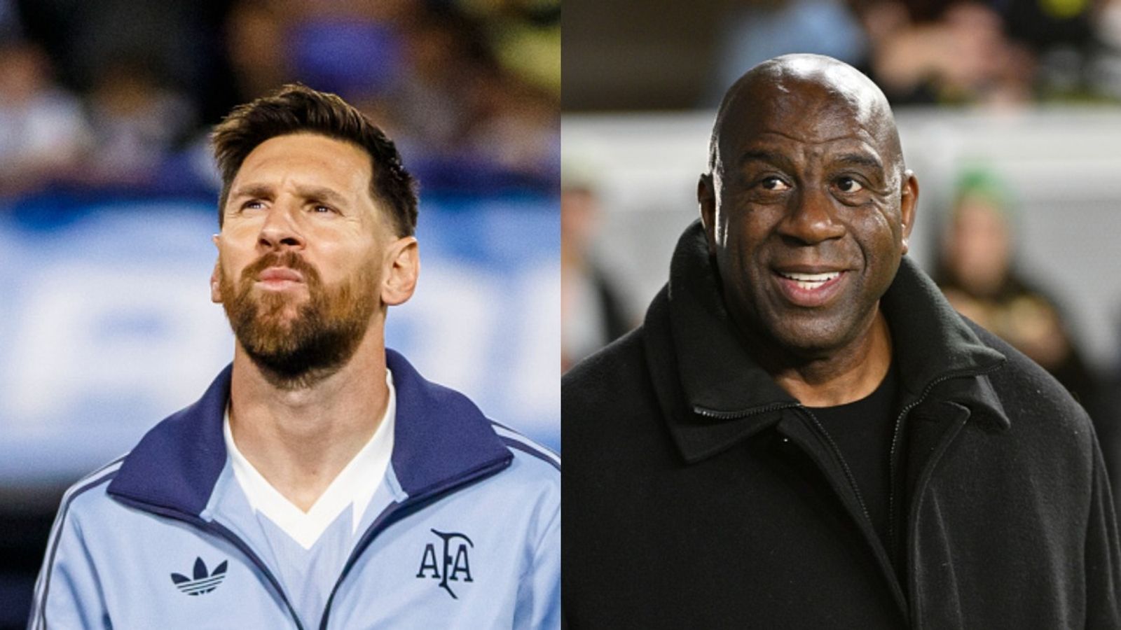 Lionel Messi shares stage with Lakers Hall of Famer Magic Johnson as both receive the Presidential Medal of Freedom. Explore the complete list of awardees here Lionel Messi and Magic Johnson in the frame