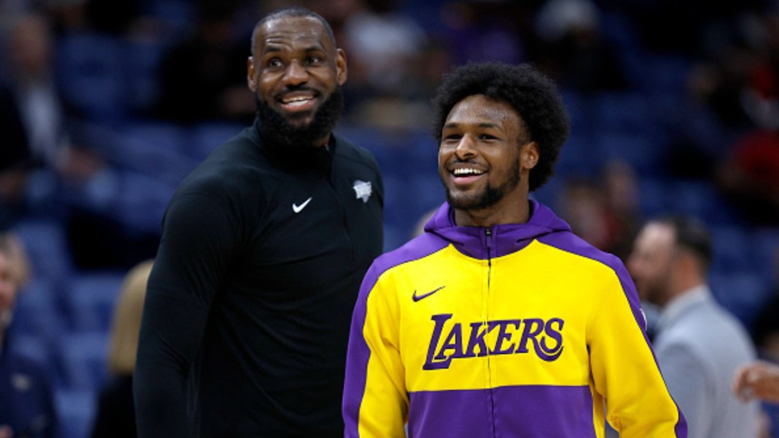 How many points did Lakers' Bronny James score against Hawks? LeBron James shares his thoughts on the performance Lakers' LeBron James and Bronny James in the frame