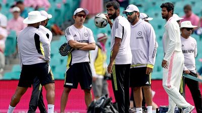 'They are just white-ball bullies...it's not just Gautam Gambhir who is at fault': Ex-India star after Rohit Sharma's brigade's flop show in Border-Gavaskar Trophy 2024-25 India's Jasprit Bumrah (C) talks with coach Gautam Gambhir (3rd L) and teammates in this frame