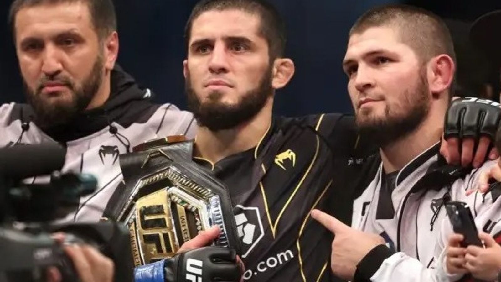 GSP Endeavors To Pick A Winner In Dream UFC Showdown Between Khabib Nurmagomedov and Islam Makhachev, 'I think Makhachev has a better...' Khabib Nurmagomedov and Islam Makhachev in the frame