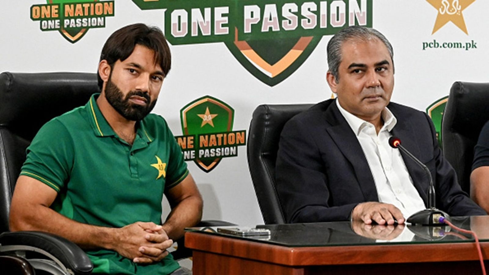 Big Blow to PCB, superstar cricketers unlikely to participate in PSL despite going unsold in IPL 2025 mega auction Pakistan's white-ball skipper Mohammad Rizwan (L) and Pakistan Cricket Board chairman Mohsin Naqvi address a press conference in Lahore on October 27, 2024.