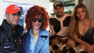 From Shakira To Rihanna : Here's Seven Time World Champion Lewis Hamilton's Dating history? Know as he turns 40 Lewis Hamilton, Rihanna and Shakira in the frame