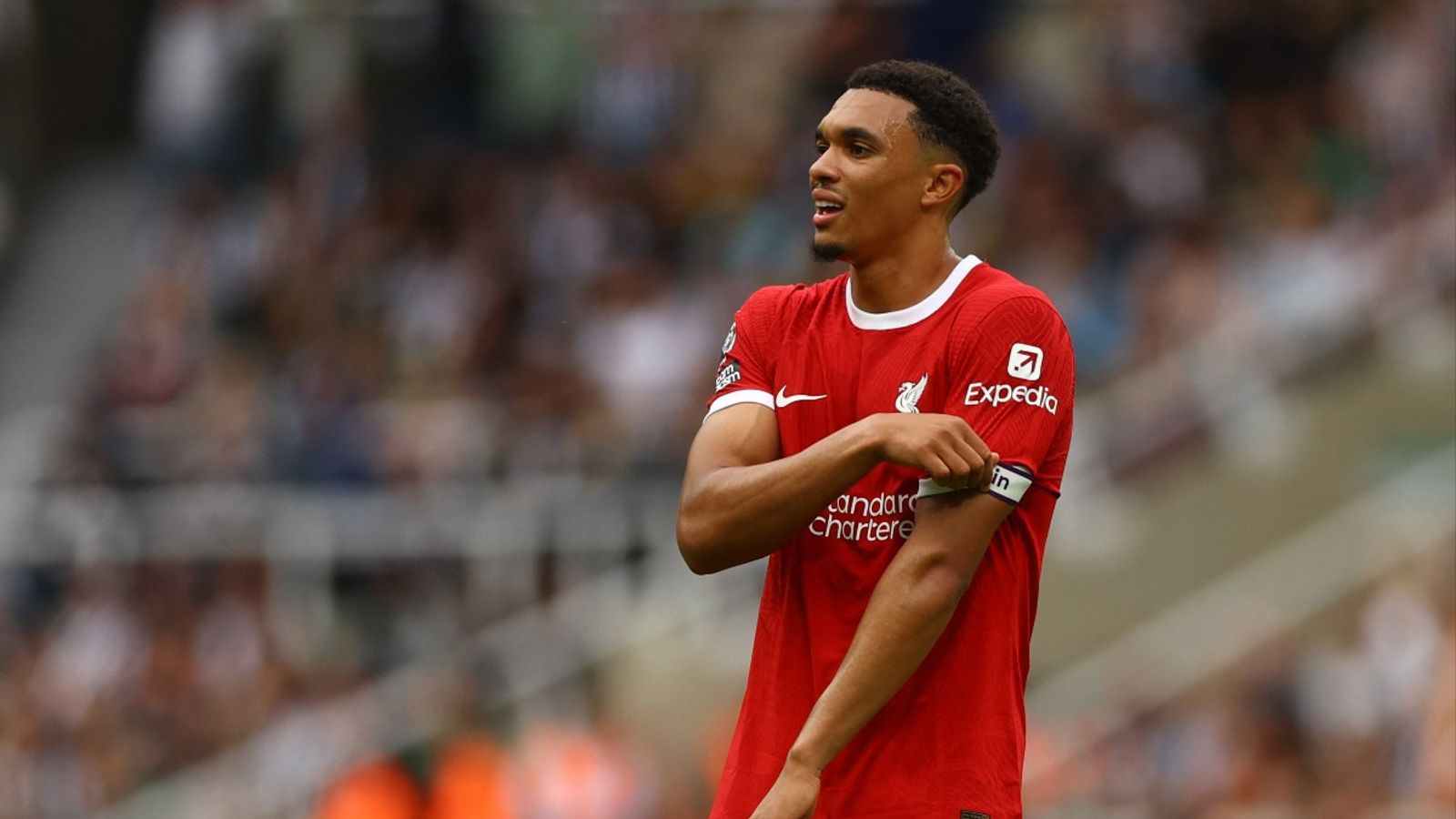 Real Madrid Veteran Reacts to Trent Alexander-Arnold Transfer Rumors, 'You're Talking About a..." Liverpool's Trent Alexander-Arnold has been ruled out of England's squad due to injury. (Reuters Photo)