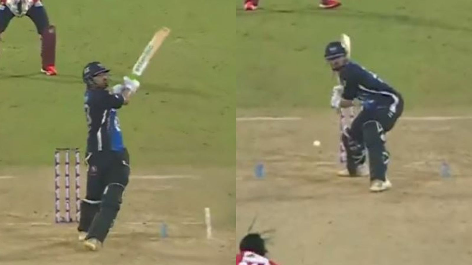 Watch: Bangladesh's 31-yr-old batter does a Rinku Singh in BPL, cracks Kyle Mayers for 30 runs in final over to pull off a last-ball win for his team Rangpur Riders' captain Nurul Hasan in frame
