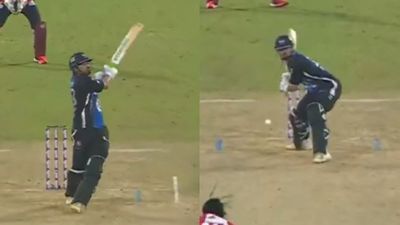 Watch: Bangladesh's 31-yr-old batter does a Rinku Singh in BPL, cracks Kyle Mayers for 30 runs in final over to pull off a last-ball win for his team Rangpur Riders' captain Nurul Hasan in frame