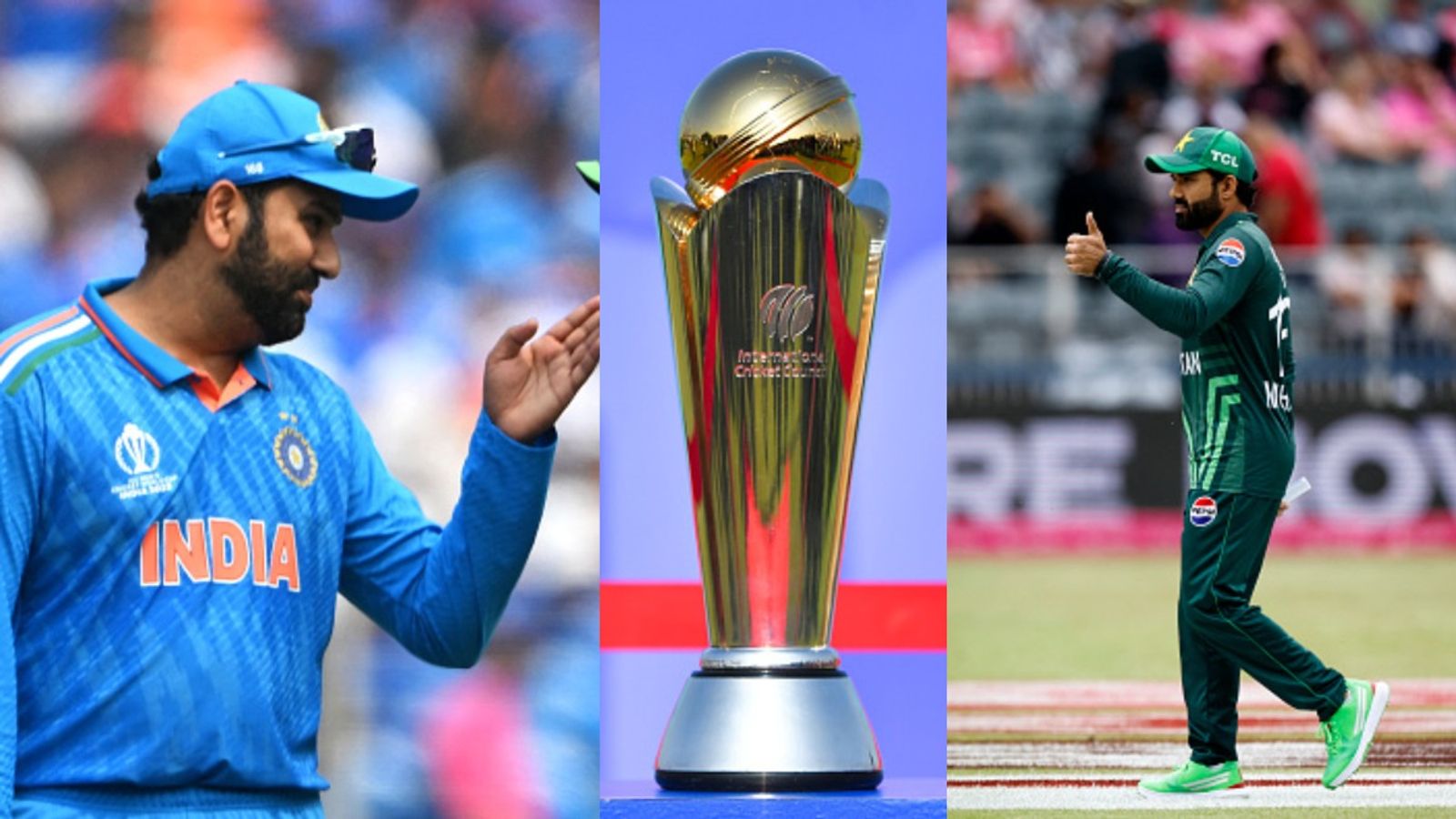 Entire ICC Champions Trophy 2025 to be shifted out of Pakistan? ICC delegation keeping track of stadium renovation Rohit Sharma and Mohammad Rizwan with Champions Trophy