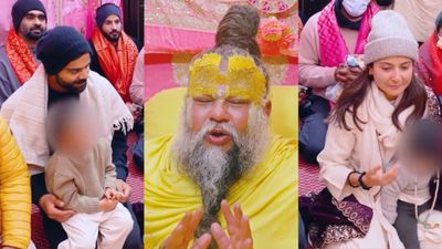 WATCH: Virat Kohli, Anushka Sharma along with kids Vamika and Akaay meet Premanand Ji Maharaj in Vrindavan ahead of Champions Trophy 2025 Anushka Sharma,Virat Kohli and Premanand Ji Maharaj