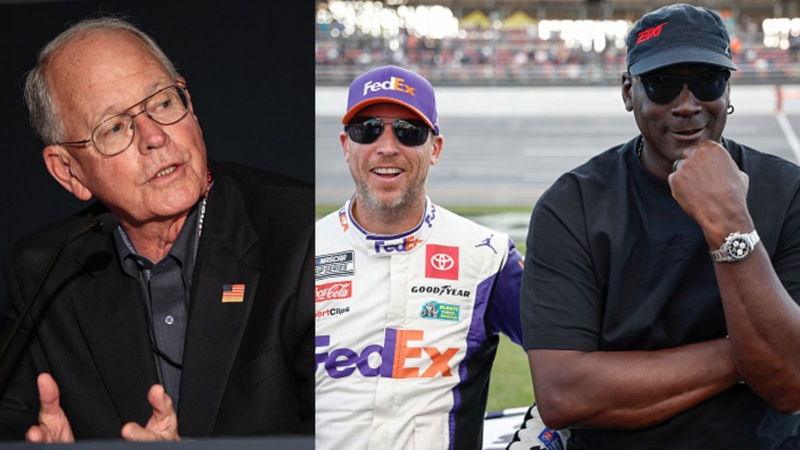 Judges voice their thoughts as 3XI Racing and Front Row Motorsports wins lawsuit against NASCAR NASCAR CEO Jim France and 23 XI Racing Co-owners Michael Jordan and Denny Hamlin in the frame