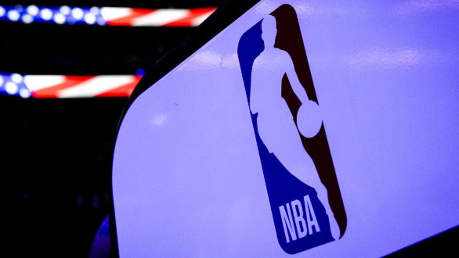 Severe Weather forces NBA to postpone Rockets vs Hawks game in Atlanta NBA logo in the frame