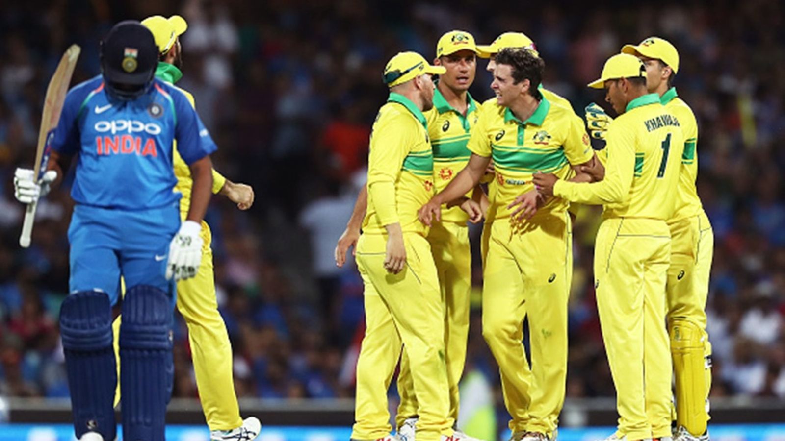 Part of Australia's Border-Gavaskar Trophy 2024-25 squad, star pacer to undergo shoulder surgery ahead of Champions Trophy squad announcement Jhye Richardson of Australia celebrates with team mates after taking the wicket of Dinesh Karthik of India ODI clash at Sydney Cricket Ground on January 12, 2019.