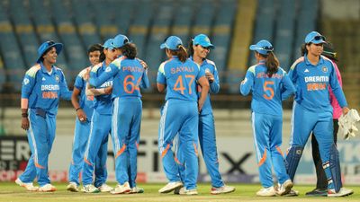 IND W vs IRE W: Jemimah Rodrigues maiden ton spurs India women to 116-run win over Ireland in high-scoring 2nd ODI to clinch series India women's players celebrate with each other after beating Ireland in 2nd ODI