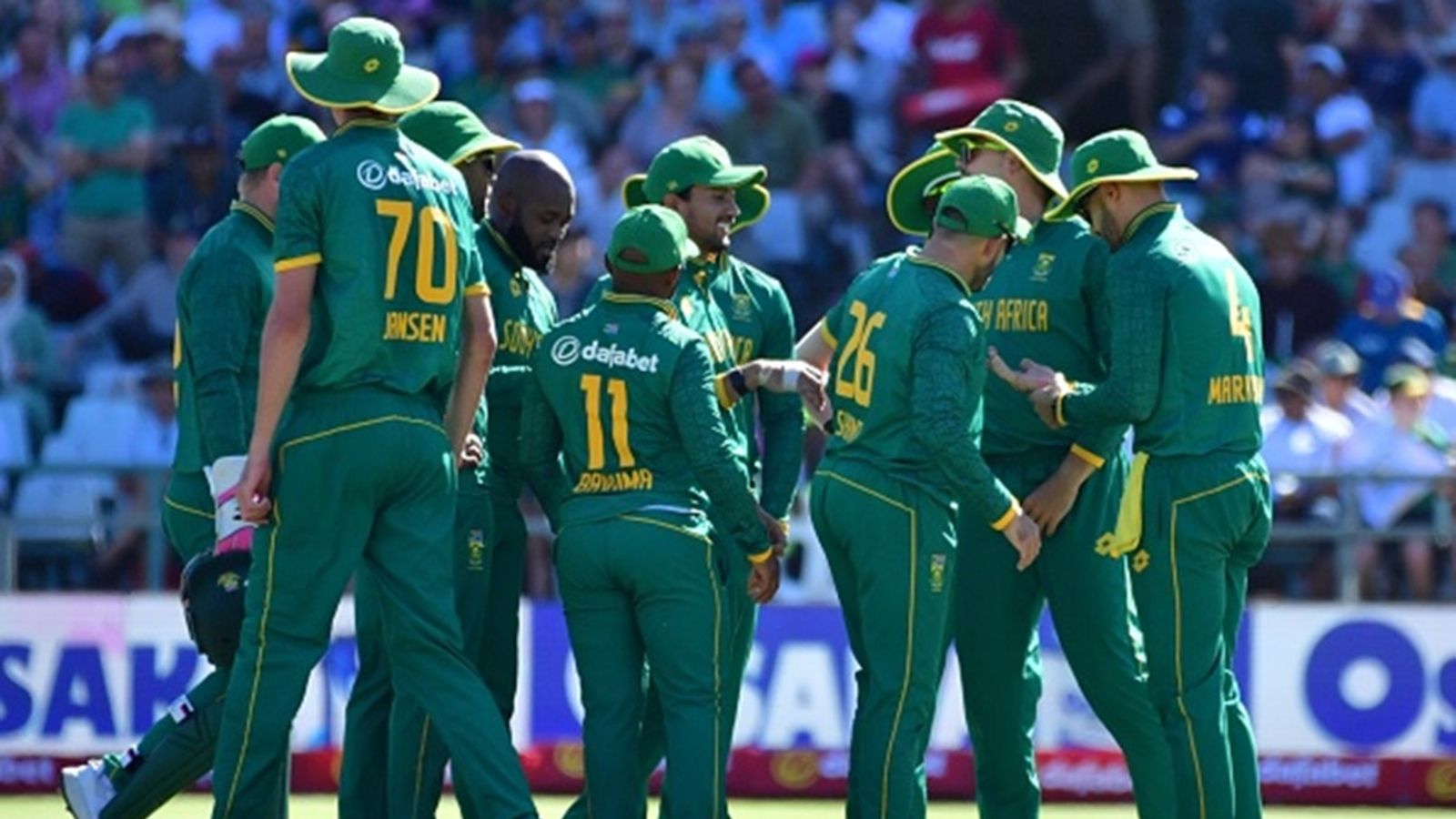 South Africa announce ICC Champions Trophy 2025 squad: Two fast-bowling all-rounders, spinner and teenager Kwena Maphaka who played vs Pakistan dropped South Africa celebrate the wicket of Babar Azam of Pakistan during the 2nd ODI match at Newlands Cricket Ground on December 19, 2024 in Cape Town.