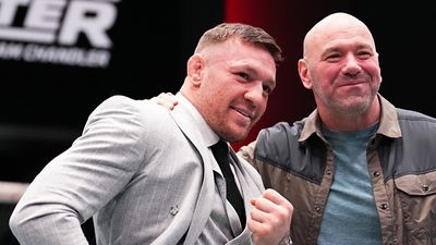 UFC CEO Dana White Makes Massive Claim on Rumoured Conor McGregor vs Logan Paul Boxing Bout, Hints at Notorious One's Return Date Conor McGregor and UFC CEO Dana White in the frame.