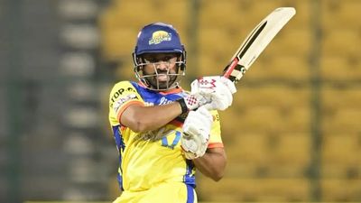 Run-machine Karun Nair continues to wreak havoc with bat, cracks lightning 44-ball 88 after four consecutive tons to break all-time record Vidarbha's star batter Karun Nair in frame