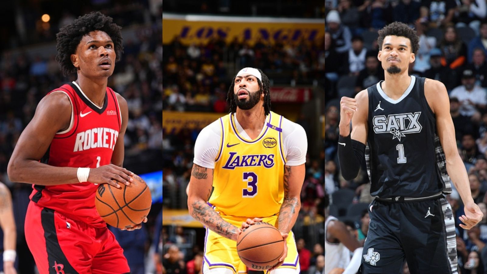Houston Rockets' Amen Thompson joins Anthony Davis and Victor Wembanyama in this exclusive club – learn more here Amen Thompson, Anthony Davis and Victor Wembanyama in the frame