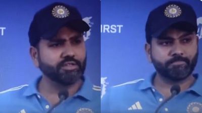 Watch: Rohit Sharma's hard-hitting reply to reporters on being quizzed about BCCI's restrictions on India players' family travel including wives Captain Rohit Sharma during India's press conference
