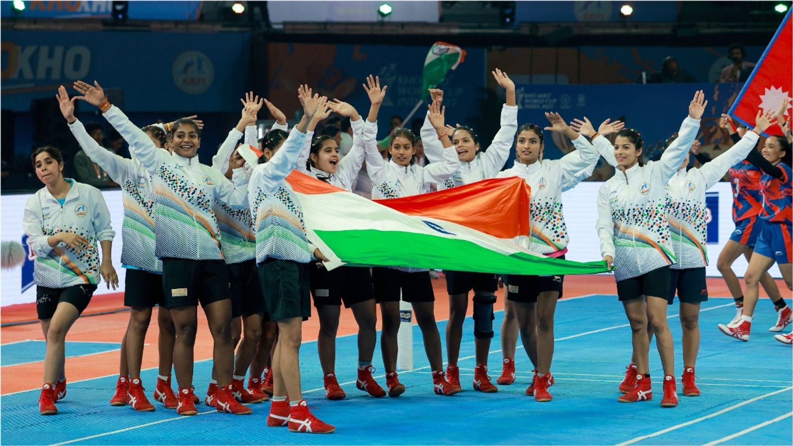 India script history after winning first ever World Cup title with thrilling win final India women's team breaks into celebration after clinching Kho Kho World Cup title