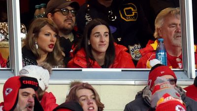 Skip Bayless slams Caitlin Clark for sitting next to Taylor Swift at Chiefs vs Texans says, 'You're bigger than she is...' Taylor Swift and Caitlin Clark in the frame