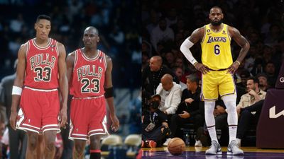 NBA Feud: Bulls 6x NBA Champion Accuses LeBron James of Selfish Play says, 'You want individual accolades' LeBron James, Michael Jordan and Scottie Pippen in the frame