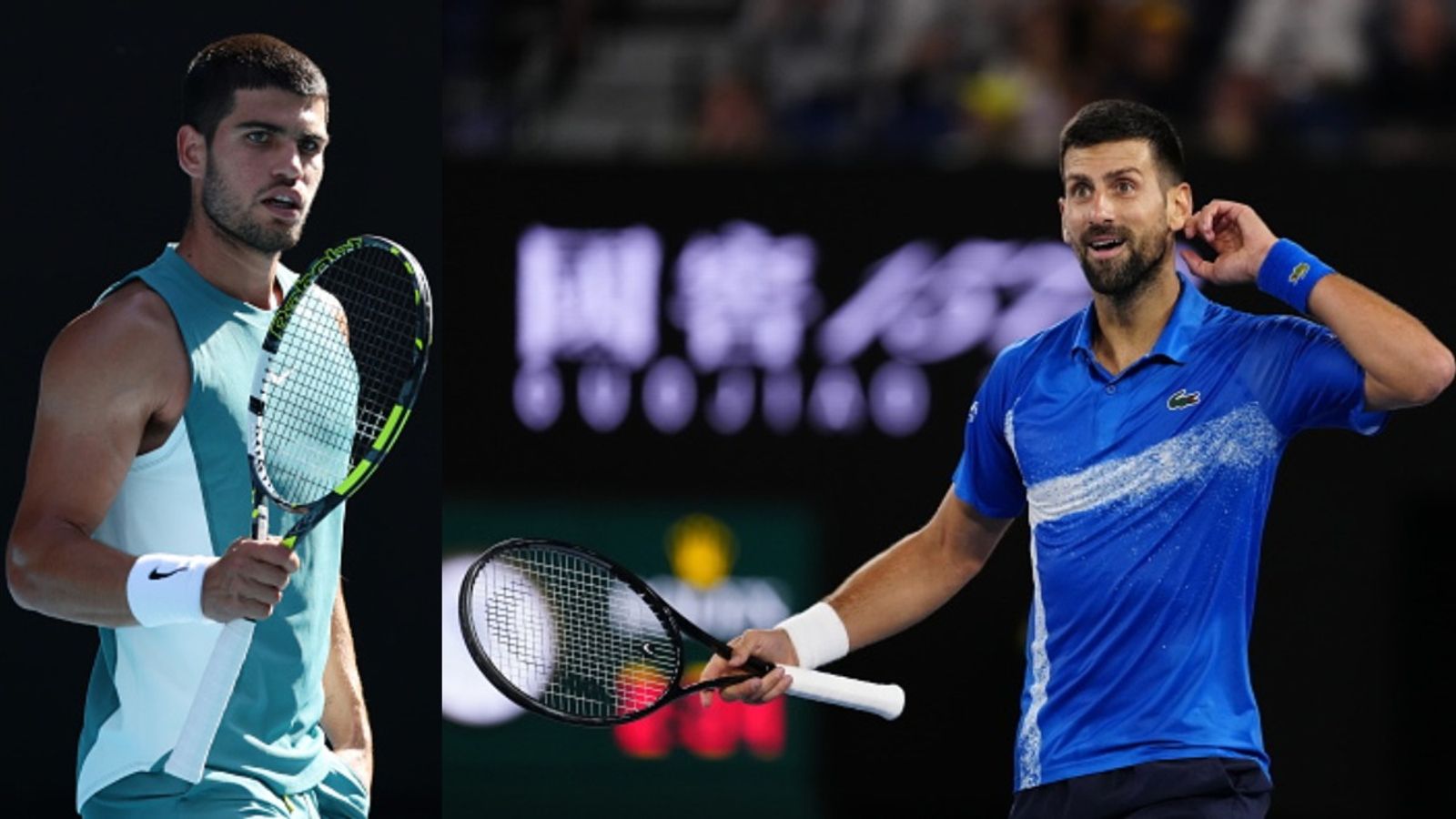 Australian Open 2025: Carlos Alcaraz reacts to his controversial QF match against Novak Djokovic Novak Djokovic and Carlos Alcaraz at the Australian Open 2025