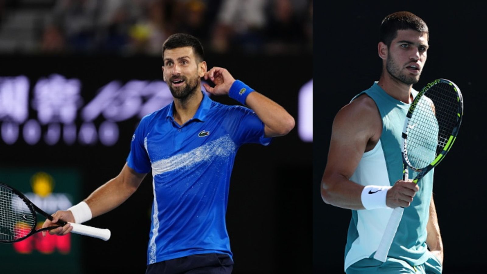 Novak Djokovic's victory over Carlos Alcaraz sparks injury controversy at Australian Open 2025 Novak Djokovic and Carlos Alcaraz at the Australian Open 2025