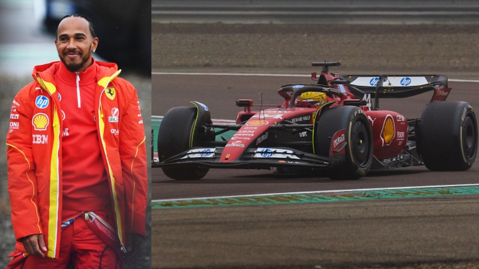 A look at Lewis Hamilton's first Ferrari test at Fiorano Lewis Hamilton's Ferrari test
