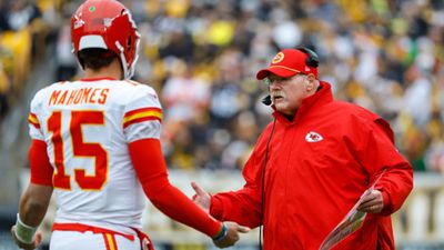 Chiefs Coach Andy Reid Announces Unfortunate Injury News Ahead of AFC Championship Game Against Bills Patrick Mahomes and Andy Reid in the frame