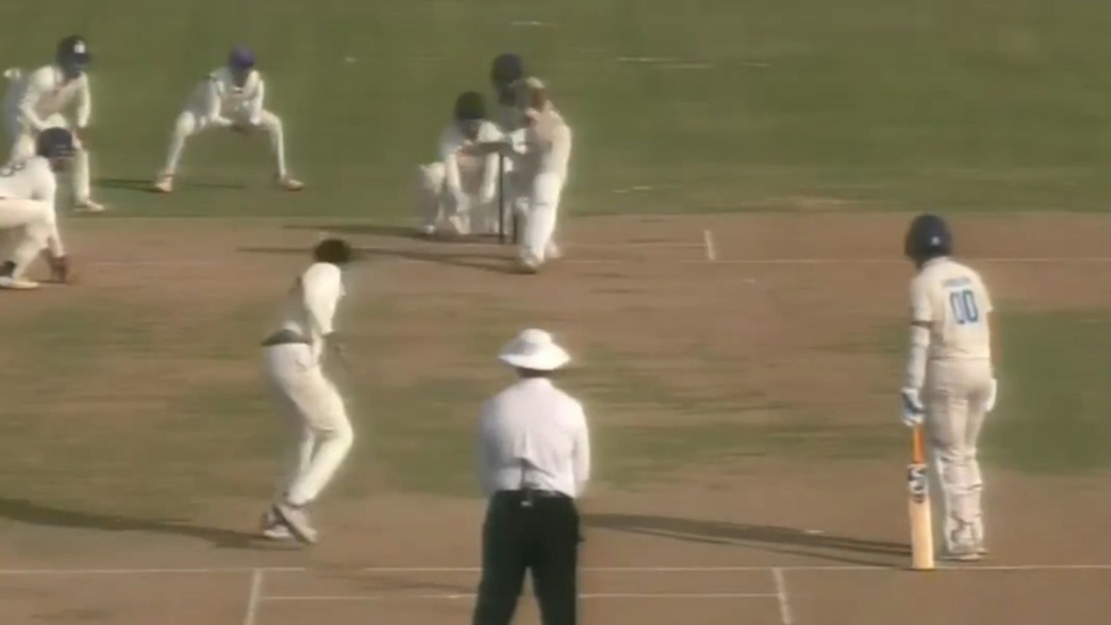 WATCH: Uncapped Gujarat star breaks 65-year Ranji bowling record with 9 for 36 against Uttrakhand Gujarat vs Uttrakhand Ranji match screengrab