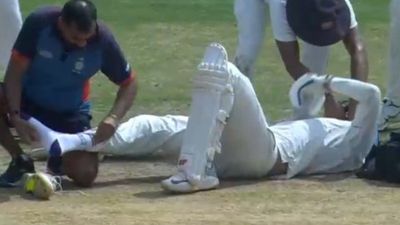Big blow to KKR, potential captain suffers massive injury scare during Ranji Trophy match Venkatesh Iyer twisted his ankle during Ranji Trophy