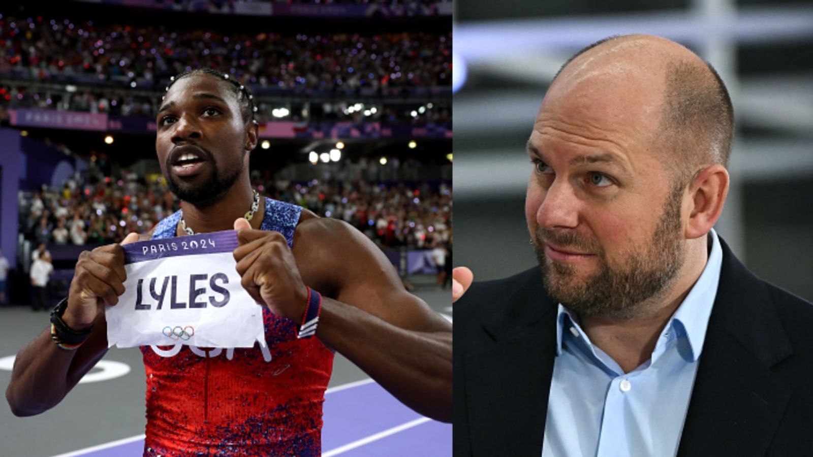 Exclusive: Alain Zobrist, the time keeping specialist breaks down Noah Lyles' 100m victory at the Paris Olympics Alain Zobrist and Noah Lyles in the frame