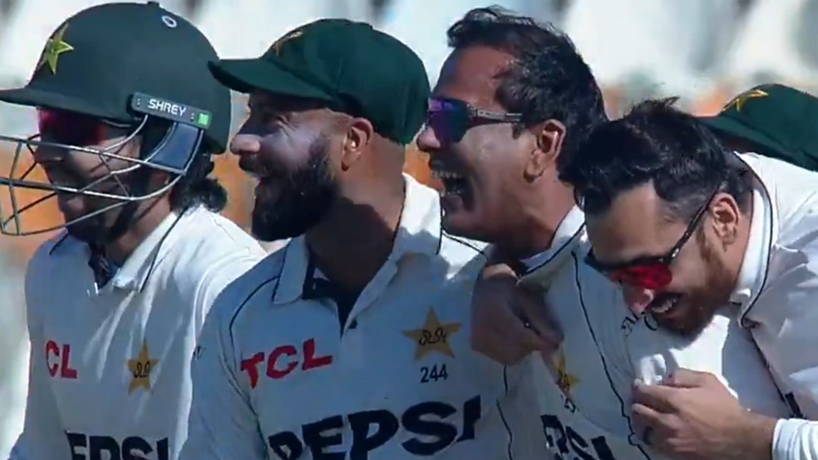 Watch: Noman Ali becomes first Pakistan spinner to take hat-trick in Test cricket, fifth overall as West Indies suffer another collapse in Multan Noman Ali celebrates with teammates after taking a hattrick in Multan against West Indies on January 25.