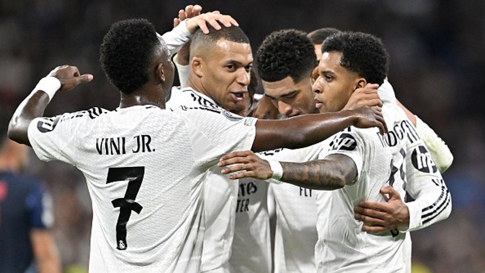 Real Madrid vs Valladolid Live Streaming: How to watch the La Liga match in USA, UK, Spain and India? Real Madrid players celebrate during the UCL game against Salzburg.