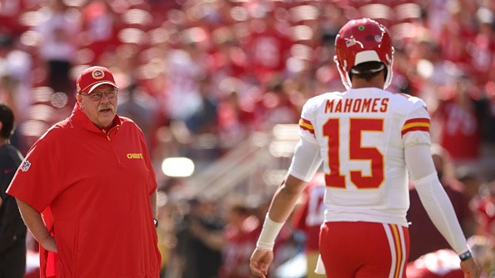 Chiefs Make Historic Andy Reid Announcement Ahead of AFC Championship Game Against Buffalo Bills Andy Reid and Patrick Mahomes in the frame.
