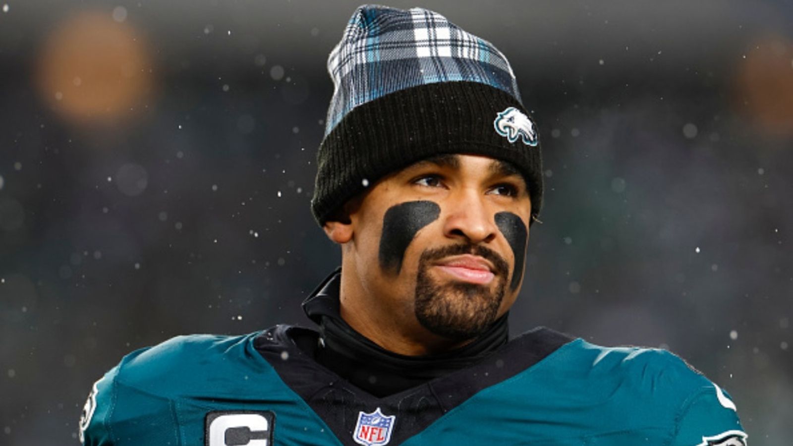 Jalen Hurts Injury Update: Will the Philadelphia Eagles quarterback play against the Washington Commanders Jalen Hurts of Philadelphia Eagles in the frame (via Getty)