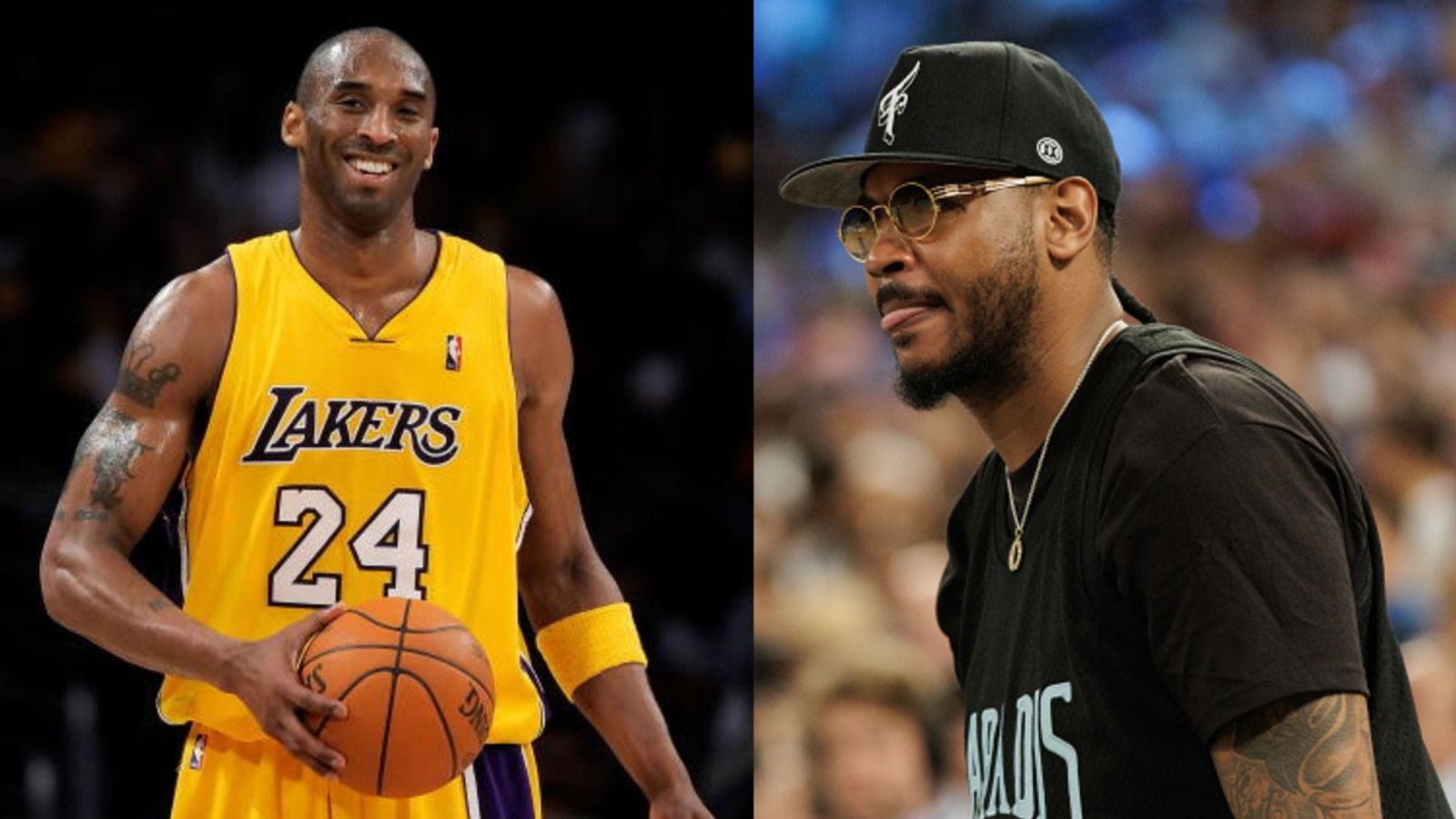 Carmelo Anthony remembers Kobe Bryant with emotional message on NBA superstar's 5th death anniversary Kobe Bryant and Carmelo Anthony in the frame
