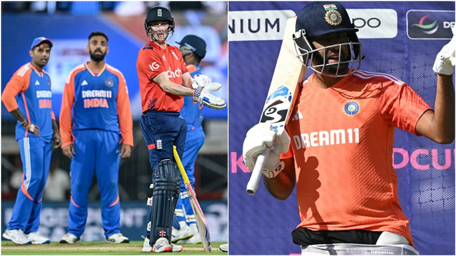 'It doesn't matter how the light is, if you don't see..': R Ashwin trolls Harry Brook for 'smog' remark, then gives him advice on how to tackle Varun Chakravarthy Harry Brook and Varun Chakravarthy during the second T20I; R Ashwin in the nets.