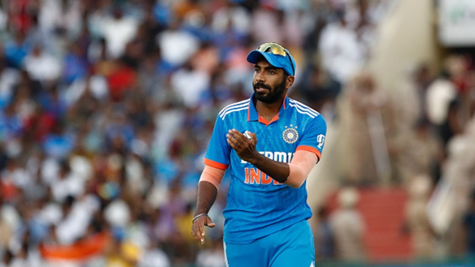 Setback for Team India: Jasprit Bumrah's Champions Trophy 2025 participation hinges on feedback from New Zealand doctor, BCCI hopes for miracle Jasprit Bumrah of India gestures during game one of the One Day International series between India and Australia at Inderjit Singh Bindra Stadium on September 22, 2023 in Mohali.