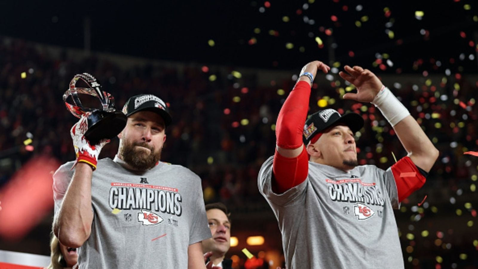 Kansas City Chiefs update: Travis Kelce shares his take on teammate Patrick Mahomes Kansas City Chiefs' Patrick Mahomes and Travis Kelce (via Getty)