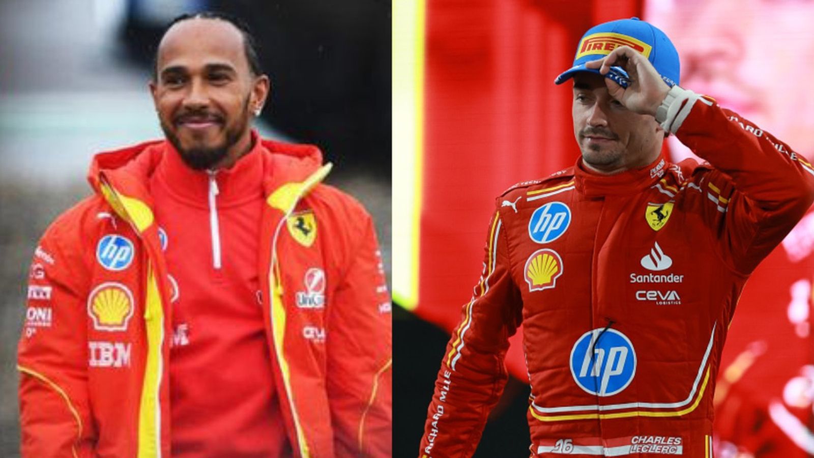 Ferrari unveils 2025 F1 race suits with Lewis Hamilton & Charles Leclerc Lewis Hamilton and Charles Leclerc in the frame
