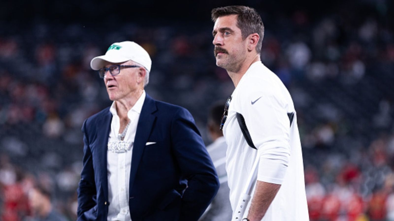 New York Jets owner Woody Johnson breaks silence on quarterbacks future in New York Woody Johnson and Aaron Rodgers in the frame