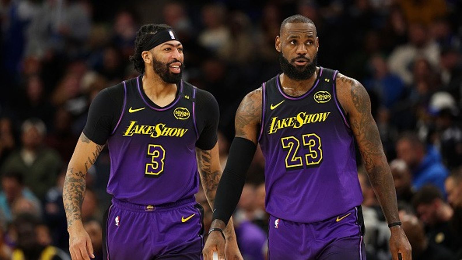 Lakers Trade Rumors: Rob Pelinka Aiming for Sensational Move to Bring Veteran Guard and Versatile Center from Spurs to Give Boost to LeBron James and Anthony Davis Anthony Davis and LeBron James in the frame.