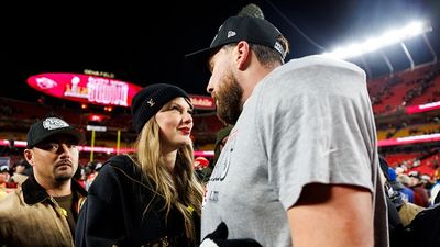 Raw Footage of Taylor Swift and Travis Kelce Emerges From The Chiefs vs Bills Game Showcasing the Power Couple Trade 'I Love Yous' Taylor Swift and Travis Kelce in the frame.