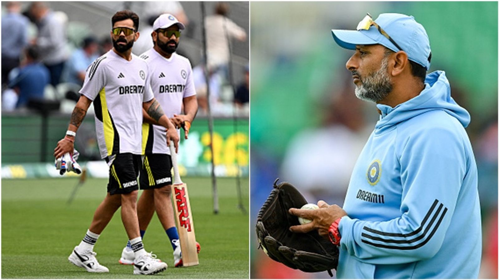 'If they are ready to take any inputs, I would have certain things in my mind': India's new batting coach on working with Rohit Sharma and Virat Kohli in nets Virat Kohli and Rohit Sharma during a practice session; India batting coach Sitanshu Kotak.