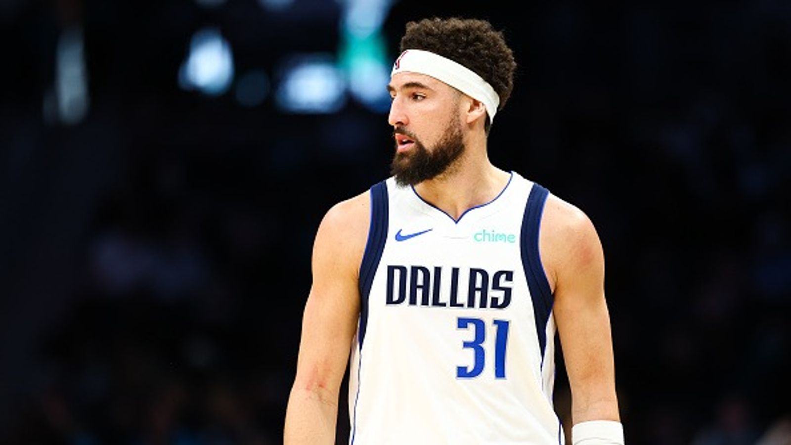 Klay Thompson's Heartfelt Response After Inspiring Mavericks to a Dominant Win Over the Wizards, 'It reminds you that...' Klay Thompson in the frame.