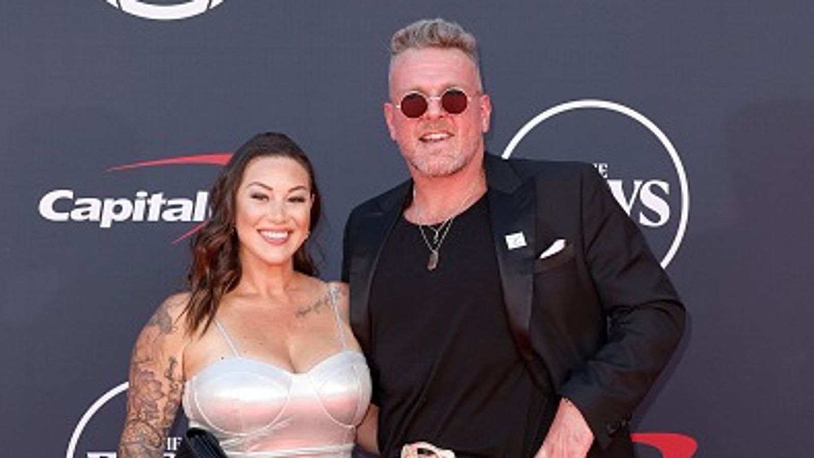 Who is Samantha McAfee? Inside the Endearing Love Story of Pat McAfee and His Wife Pat McAfee standing with wife Samantha McAfee.