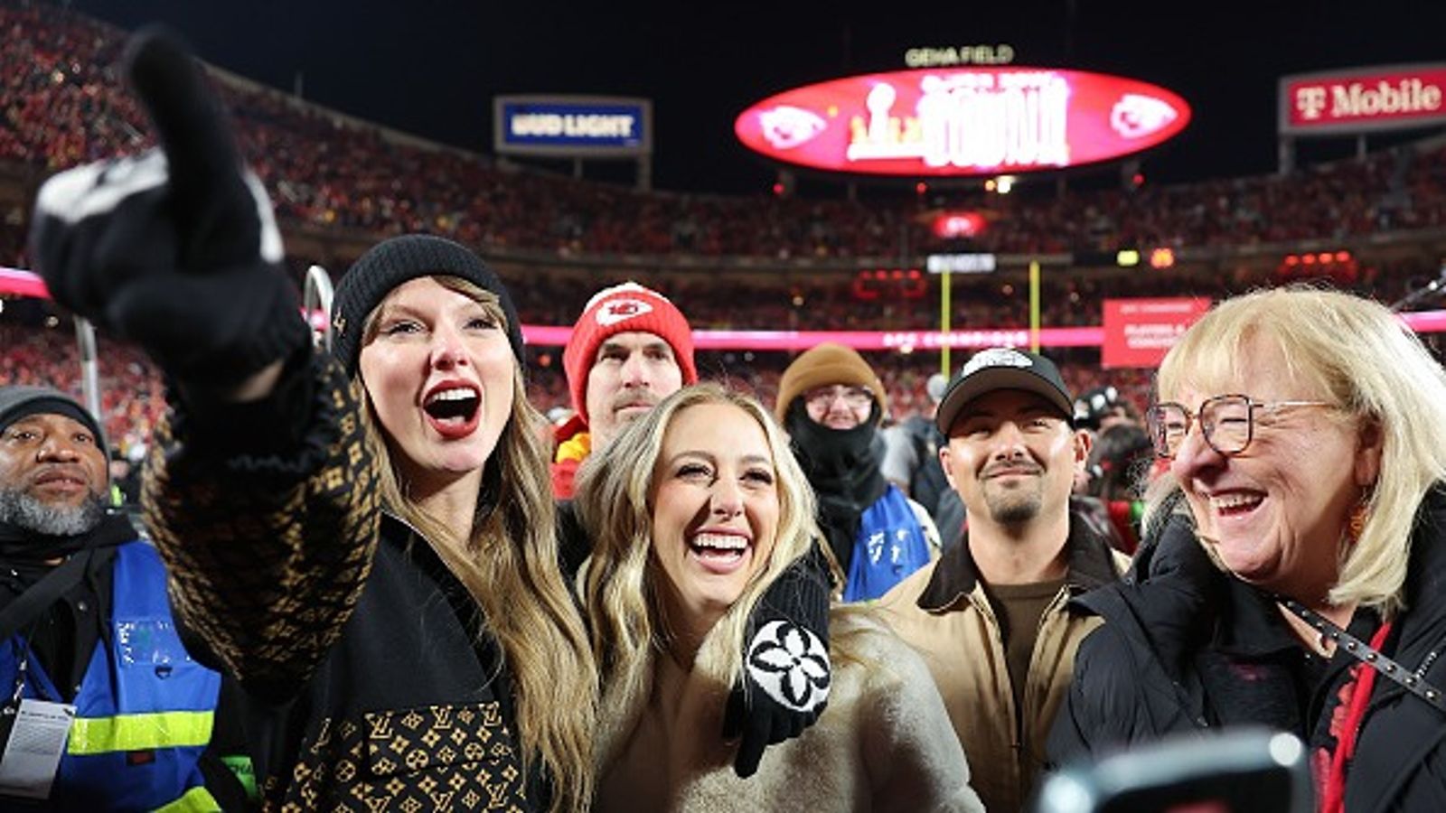 From Taylor Swift to Bradley Cooper: The Celebrities You Can Expect to See at Super Bowl 59 Taylor Swift in the frame.