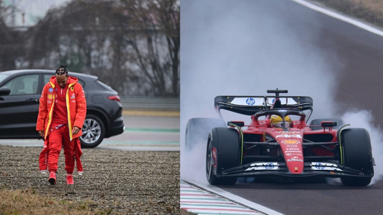 What led to Lewis Hamilton's Ferrari crash at Barcelona testing? Explore the reasons here What led to Lewis Hamilton's Ferrari crash at Barcelona testing? Explore the reasons here
