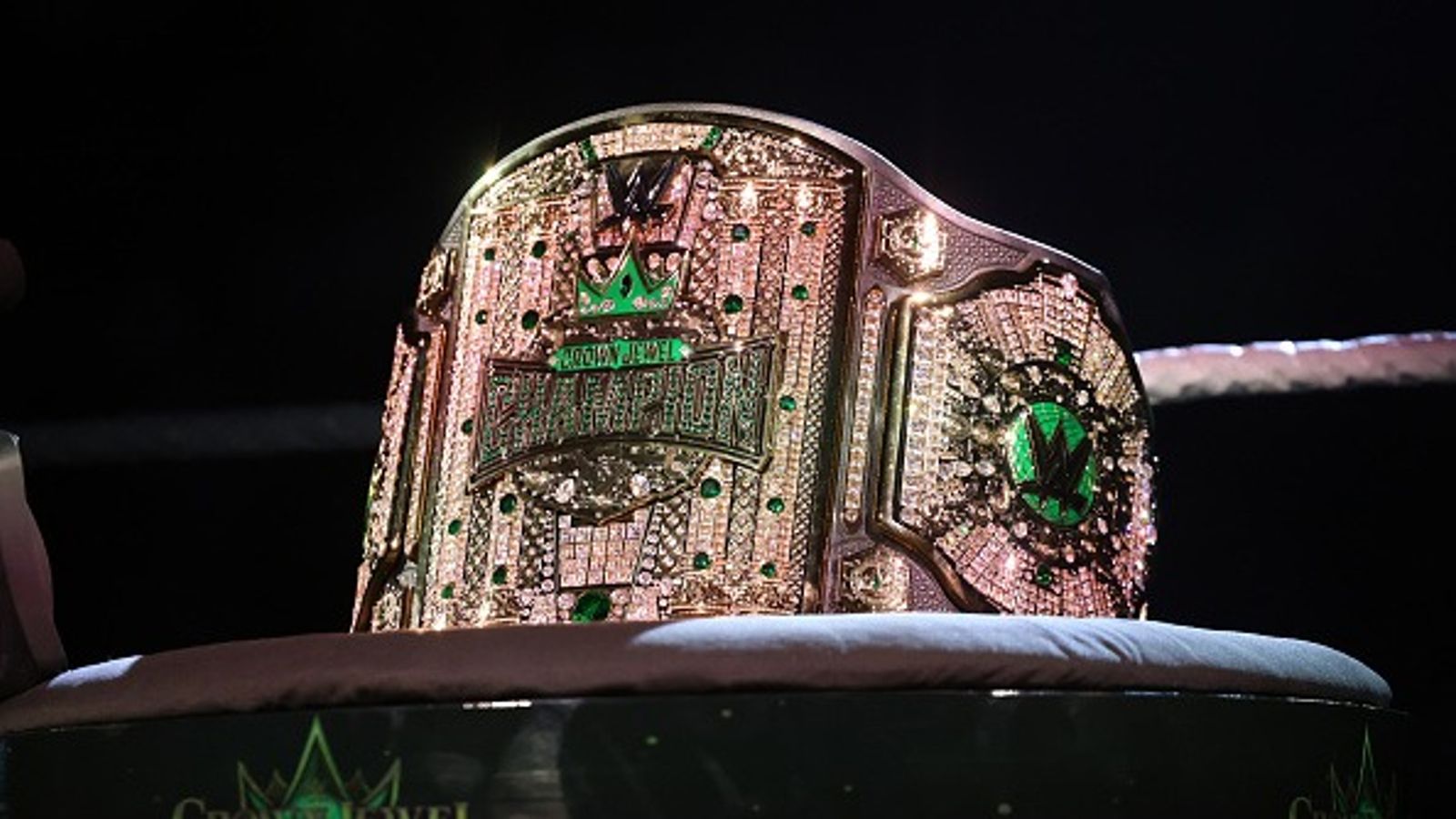 WWE Hall of Famer and Two-time World Champion Gives an Optimistic Update About His Recovery WWE Championship title in the frame.