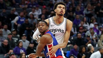 De’Aaron Fox Trade Rumor: Spurs Eyeing Blockbuster Move to Pair the Star Point Guard with Victor Wembanyama De'Aaron Fox and Victor Wembanyama in the frame.